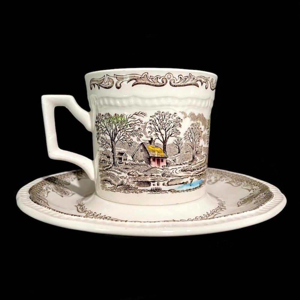 Vintage 1960s Vintage Kensington Shakespeares Sonnets Cup Saucer Spring VI